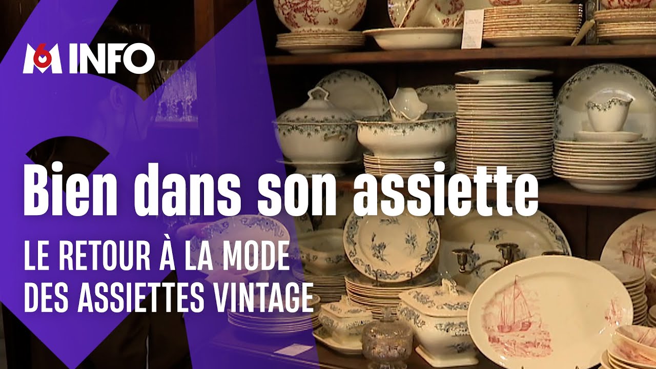 Les assiettes vintage reviennent à la mode !