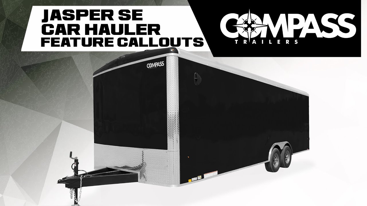 COMPASS Trailers | Feature Callout | Jasper SE Round Top Round Front Car Hauler
