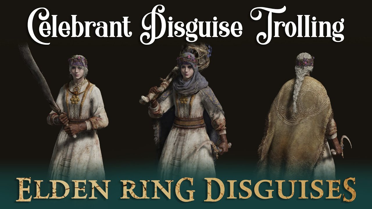 CELEBRANT DISGUISE TROLLING  (Fooling invaders by dancing with celebrants in Elden Ring)