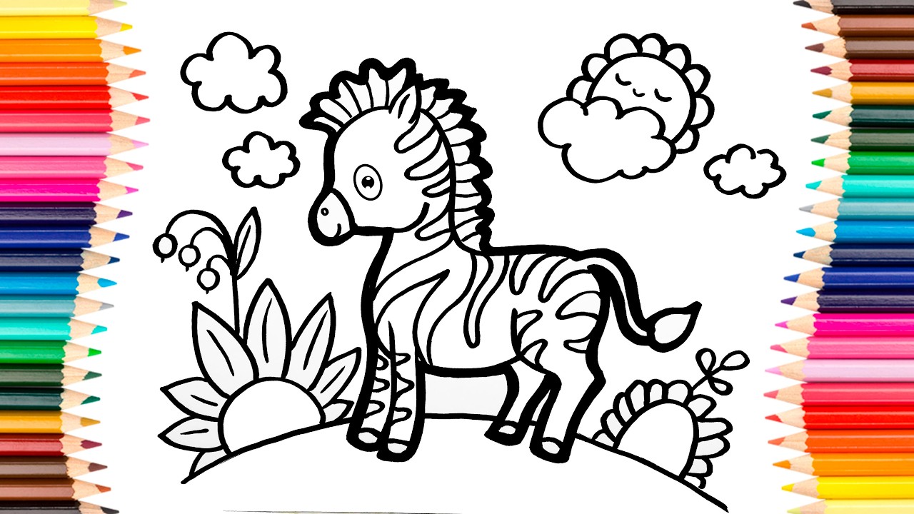 Set of Cute Animals. Let's Draw Cute Animals for Kids.