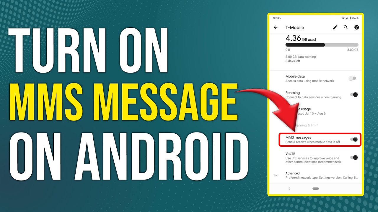 How To Turn On MMS Messages On Android (How To Enable MMS Messages On Android)