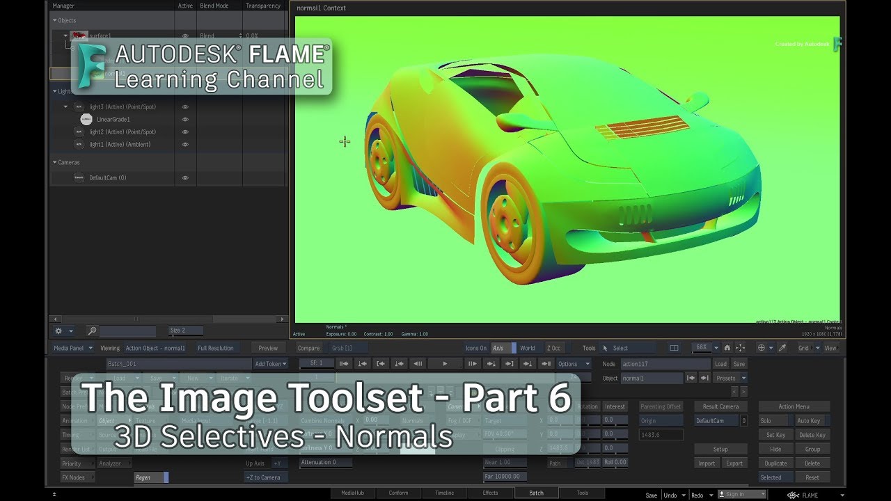 The Image Toolset - Part 6 - 3D Selective - Normals - Flame 2020