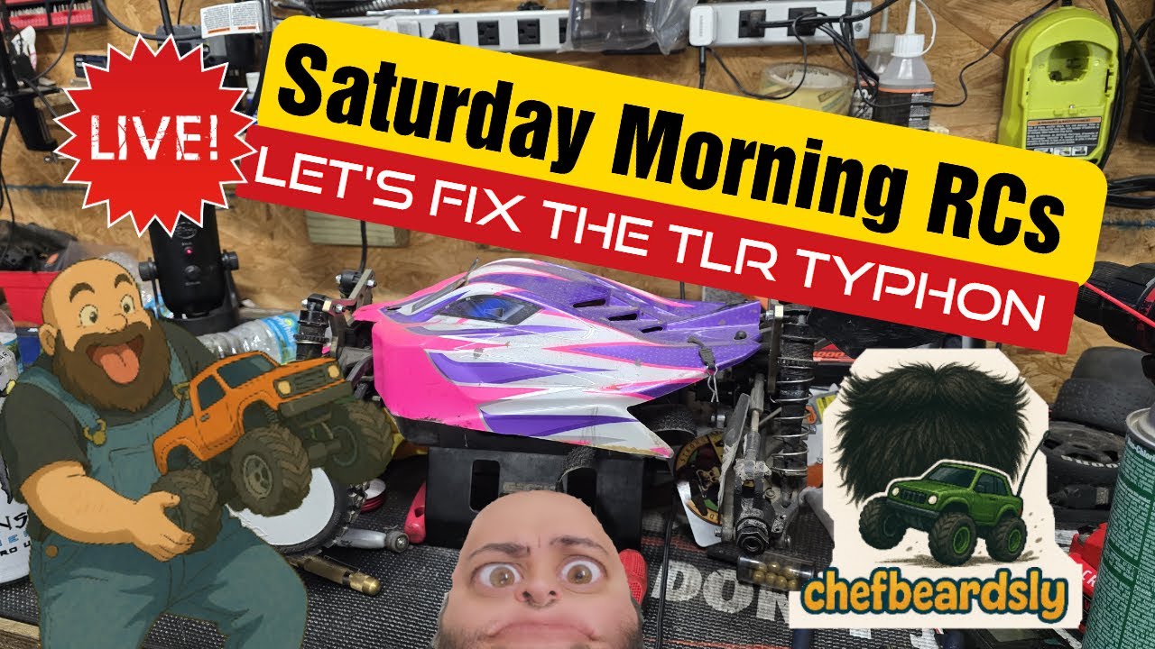 (LIVE) Saturday Morning RCs Lets fix the TLR typhon