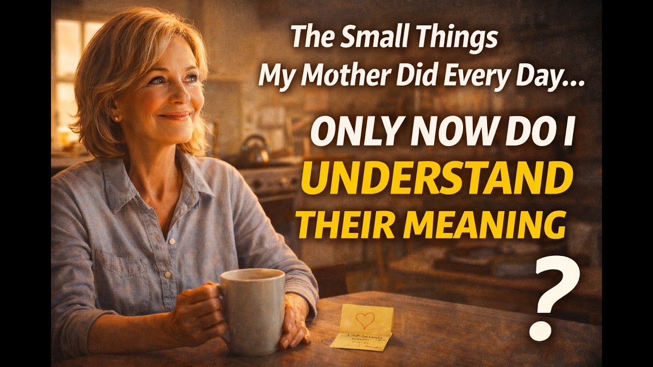 The Small Things My Mother Did Every Day — Only Now Do I Understand Their Meaning