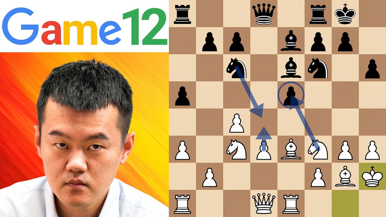 Игра 12: Дин Лижень против Гукеша Д | Чемпионат мира по шахматам 2024