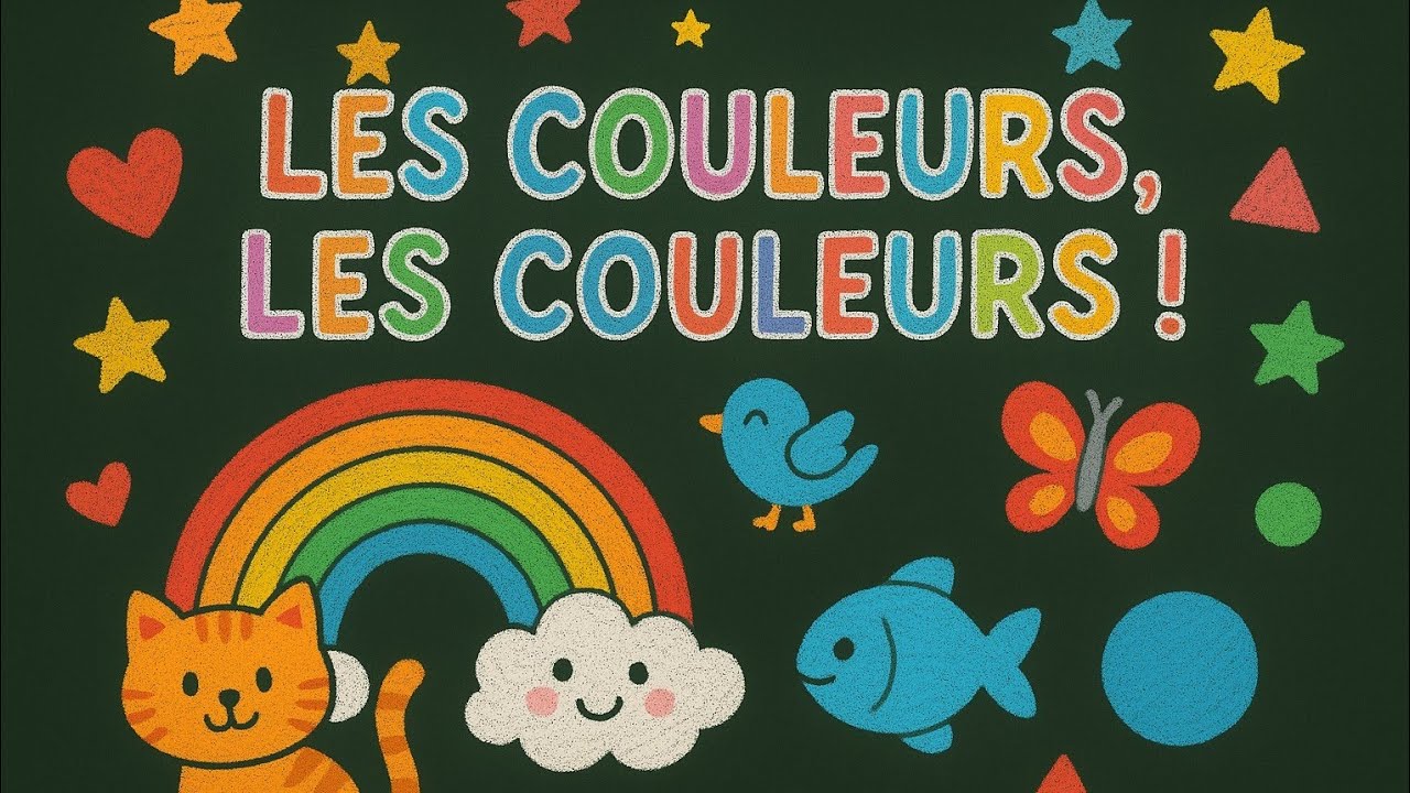 Les couleurs, Les couleurs ! Chanson 🔴 Rouge 🔵 Bleu 🟡 Jaune 🟢 Vert 🟠 Orange 🟣 Violet