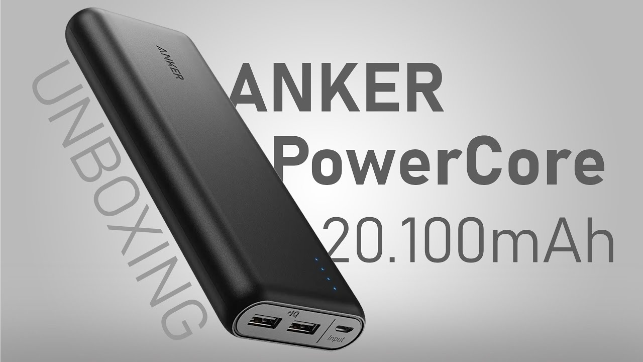 Bateria Externa Anker PowerCore 20100mAh, Unboxing BR