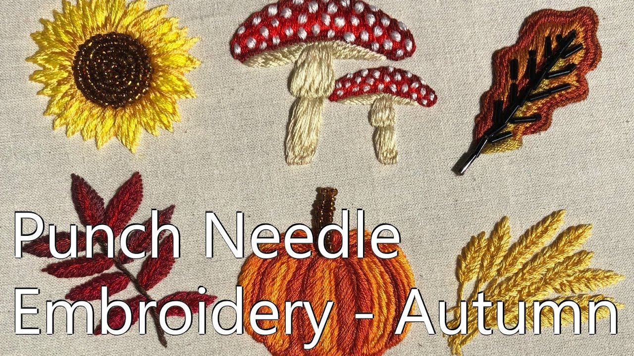 Punch Needle Autumn Embroidery (Ambroidering)