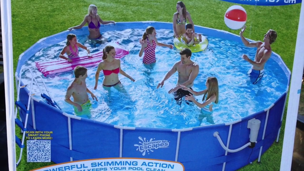 DIY Wal-Mart Pool Assembly | Summer Escapes Brand | 18 Foot Diameter | Pool and Pump Step by Step