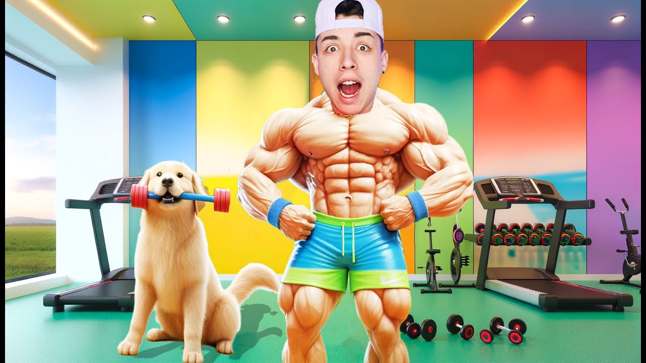 Am ADOPTAT un CAINE in SALA MEA de SPORT!