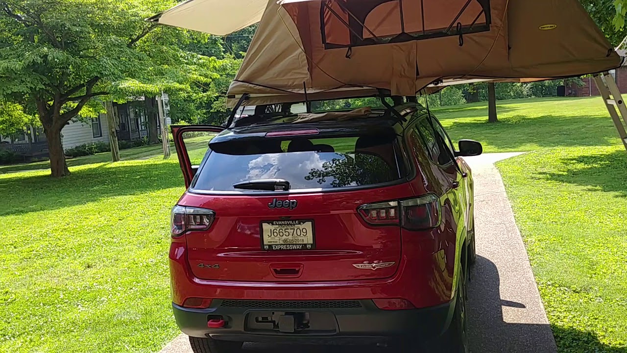 2018 Jeep Compass - Smittybuilt Roof top tent