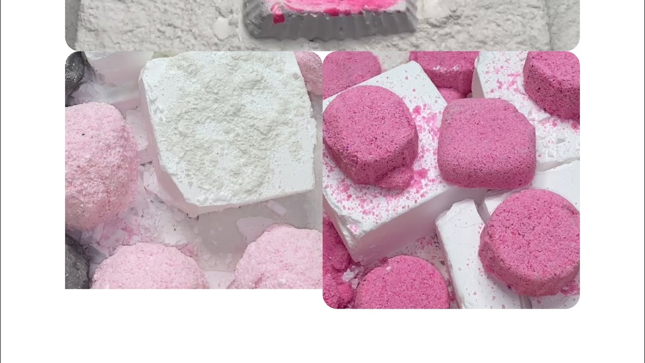 Gym chalk || pink compilation || stress relief asmr