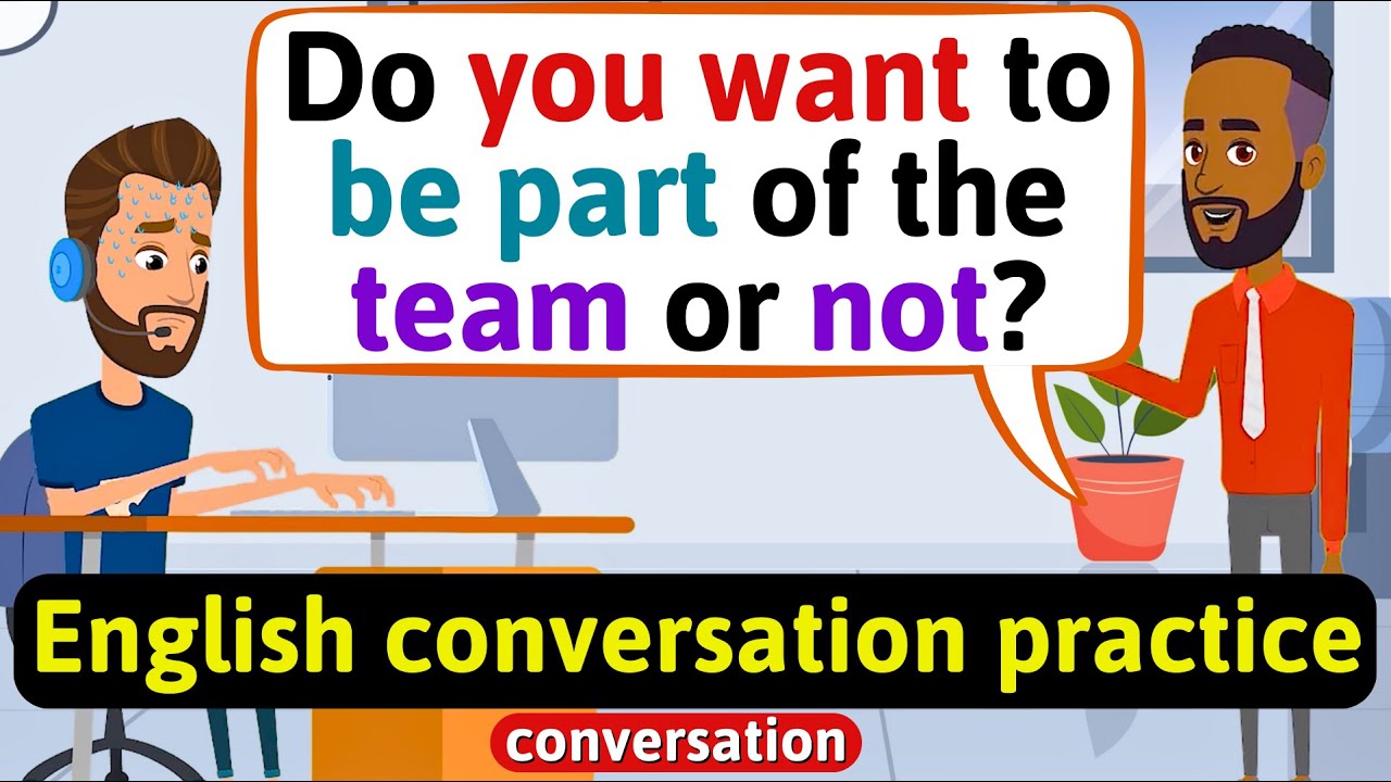 Practice English Conversation (At the office - Demanding boss) Improve English Speaking Skills