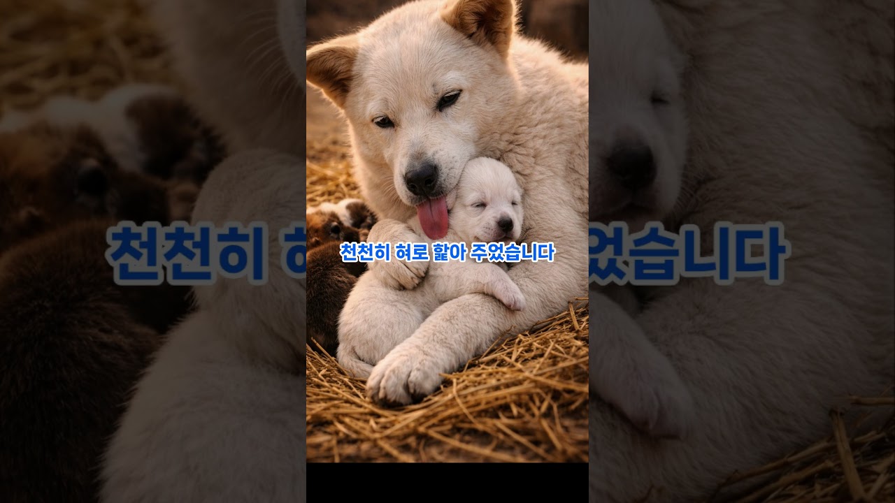 백구가 새끼와 이별하던 밤