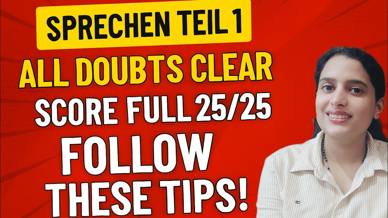 TELC B2 Sprechen Teil 1 | Score 25/25 with These Tips! | No doubts left #germany #german #malayalam