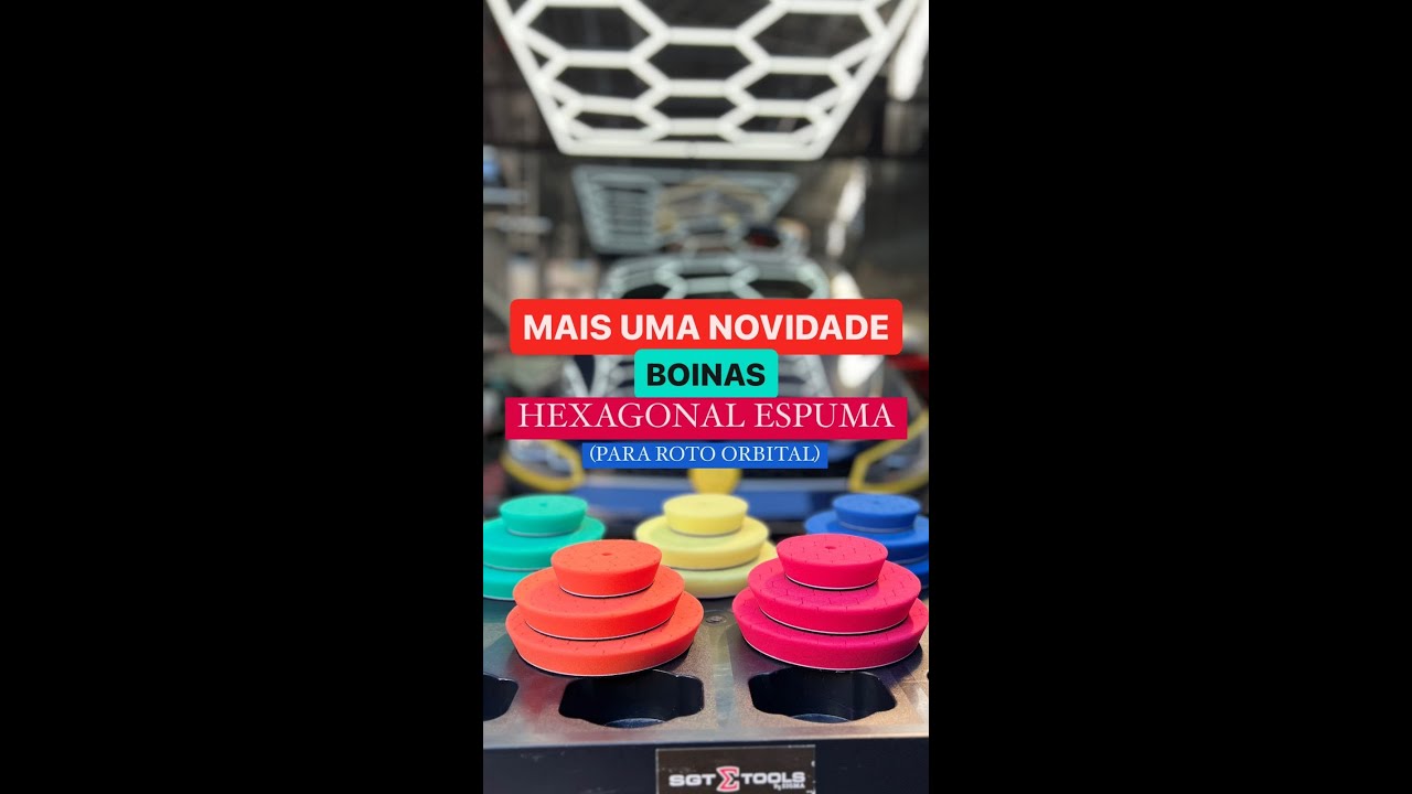 Boinas Hexagonais Espuma para Roto Orbital