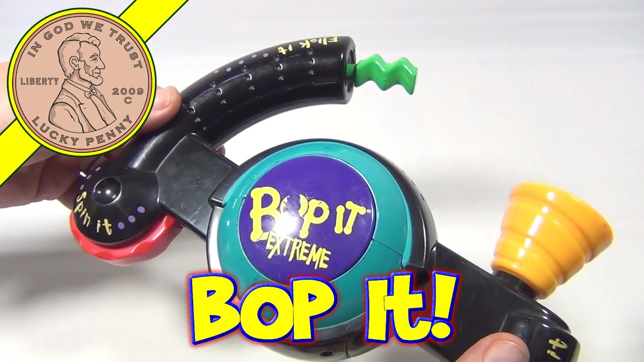 Bop It Extreme Spin Pull Twist & Flick It, 1998 Hasbro Game - Bopit!