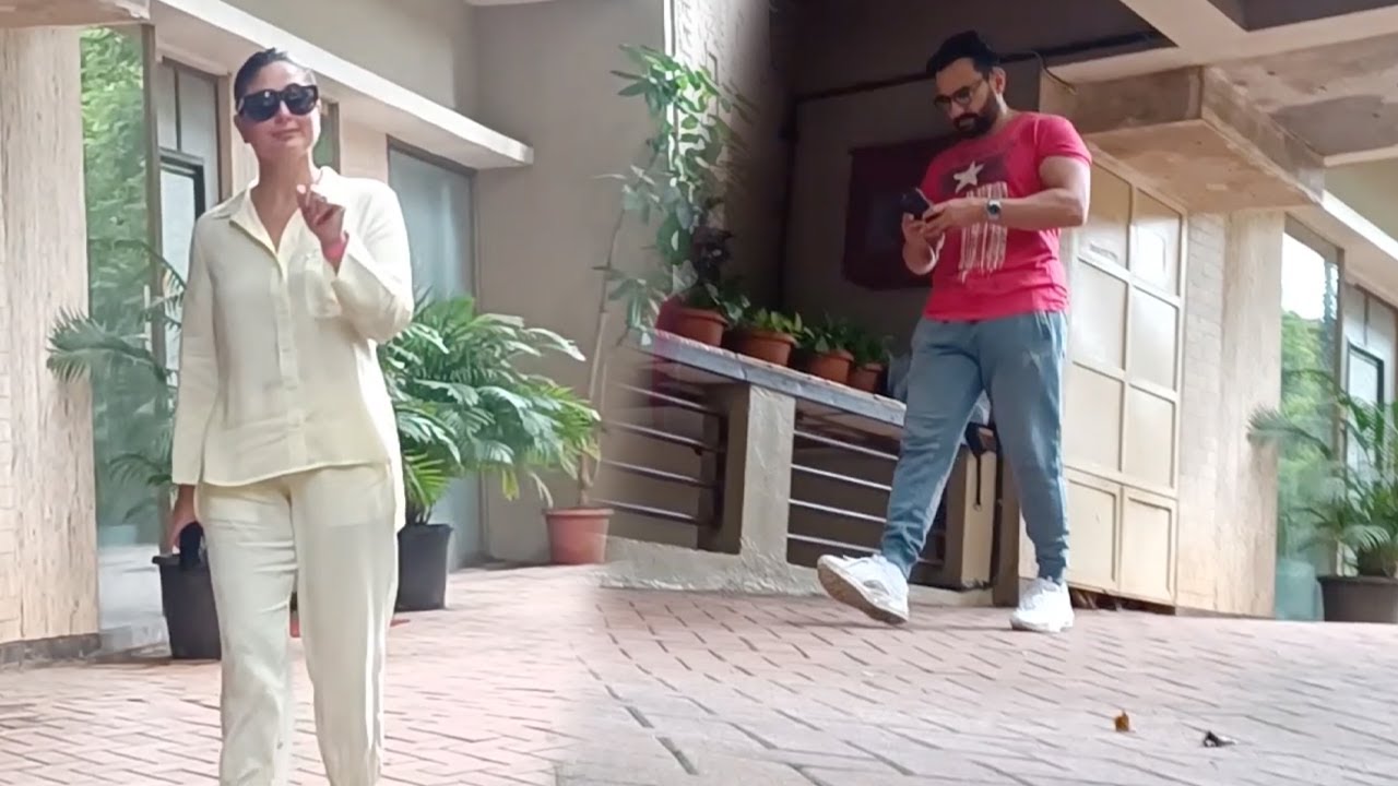 Saif Ali Khan and Kareena Kapoor Spotted Outside Their House in Bandra | Shudh Manoranjan