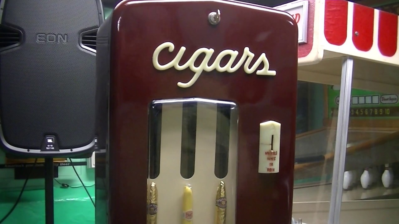 1940's 1950's Cigaromat cigar vending machine operation