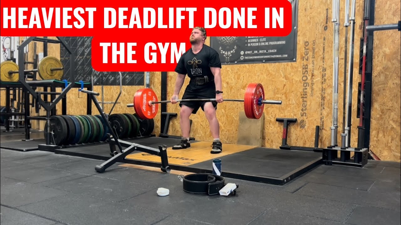 Heaviest deadlift I’ve done in the gym! 