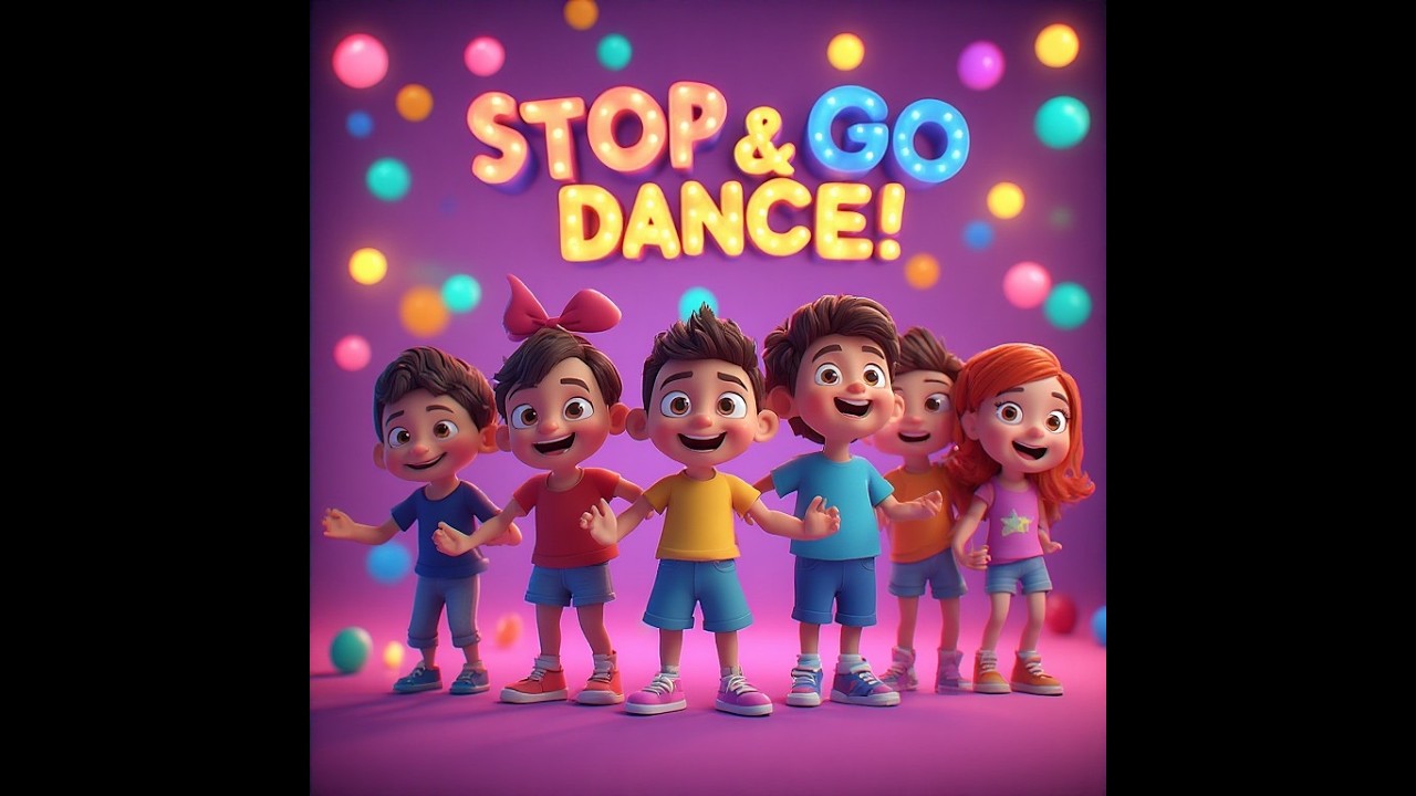 🌈🛑 GO & STOP DANCE PARTY 🟢 | Canzone per Bambini per Ballare e Congelarsi!
