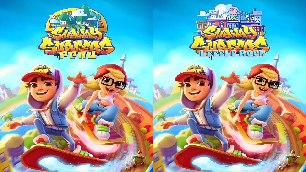 Subway Surfers: Peru VS Little Rock Gameplay