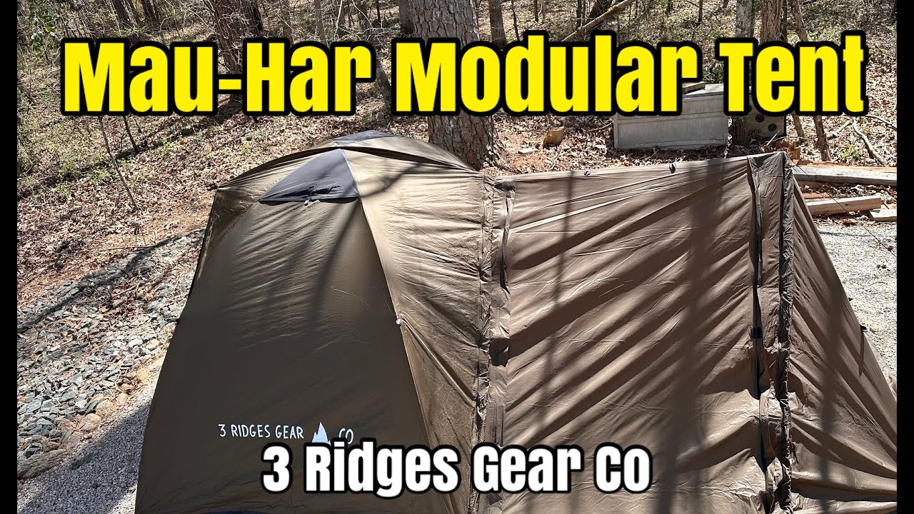 Modular Hot Tent - MAU-HAR from 3 Ridges Gear and a Bighorn Mountain Food Lunch