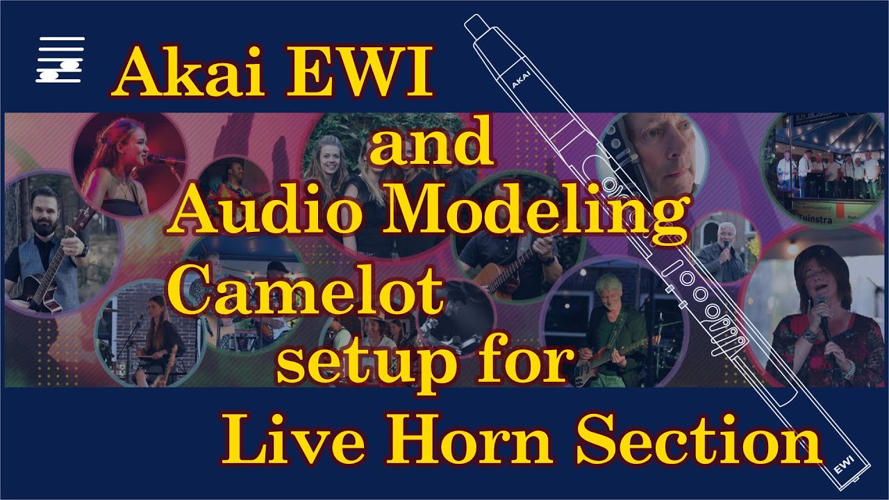 Akai EWI and Audio Modeling Camelot Setup for Live Horn Section