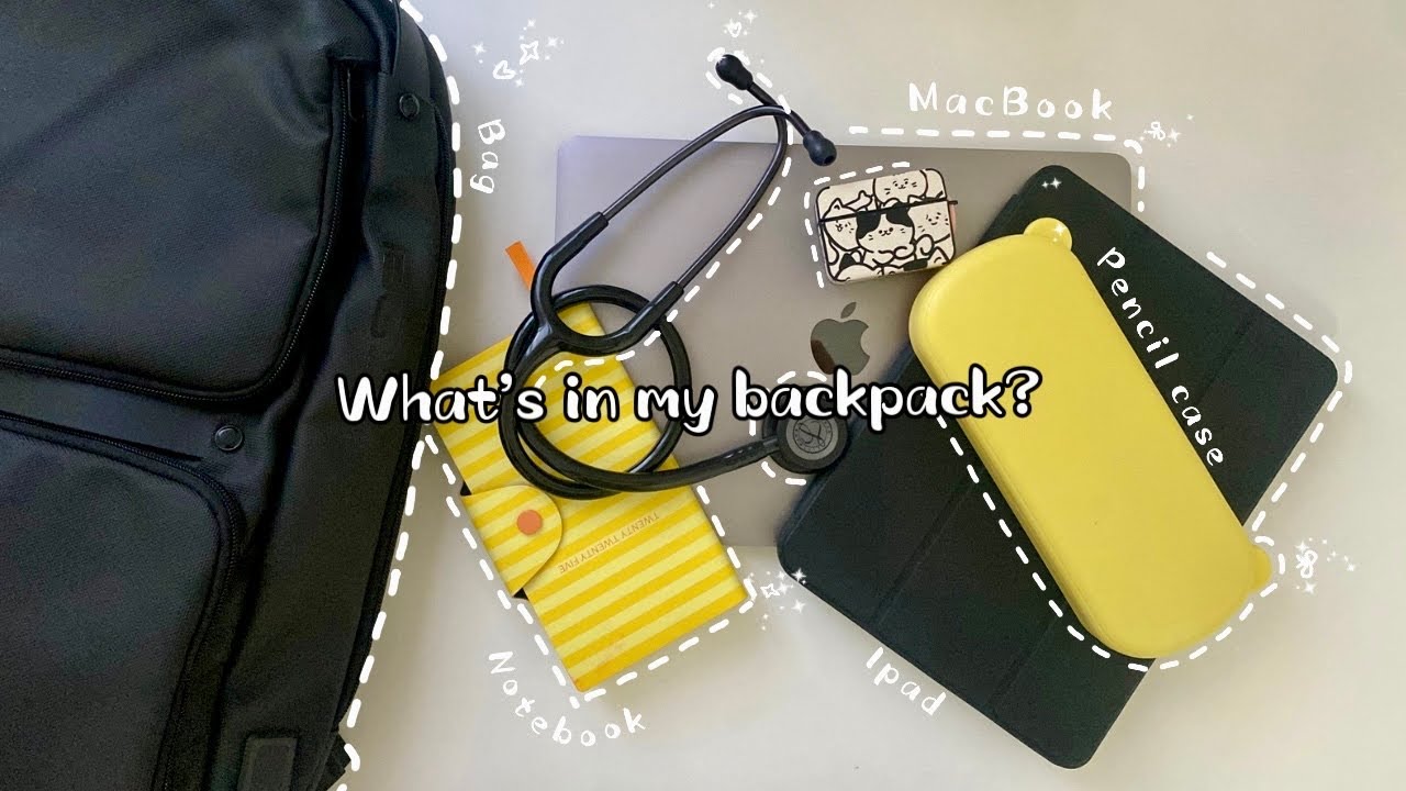 What’s in My Med School Backpack? 🎒 + Cute Pencil Case Tour ✨🩺 | Aesthetic Essentials