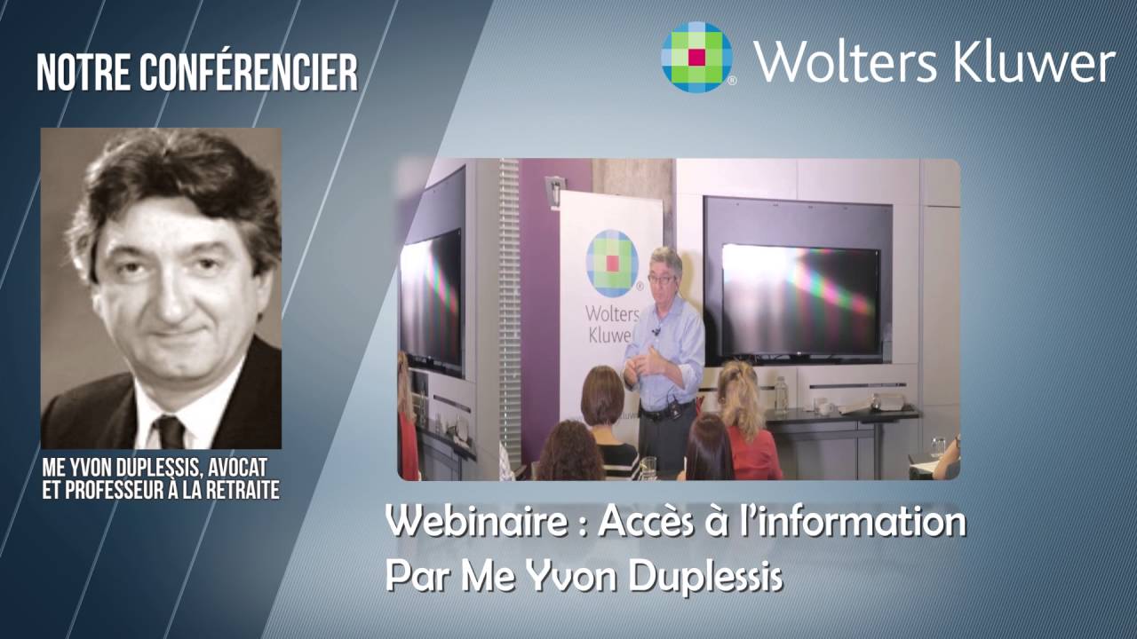Webinaire - Acc&egrave;s &agrave; l'information