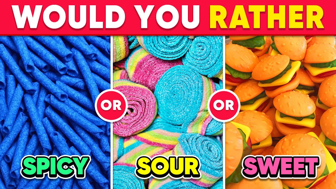 Would You Rather...? SPICY, SOUR or SWEET 🌶️🍋🍭 Food Edition | Quiz Alien
