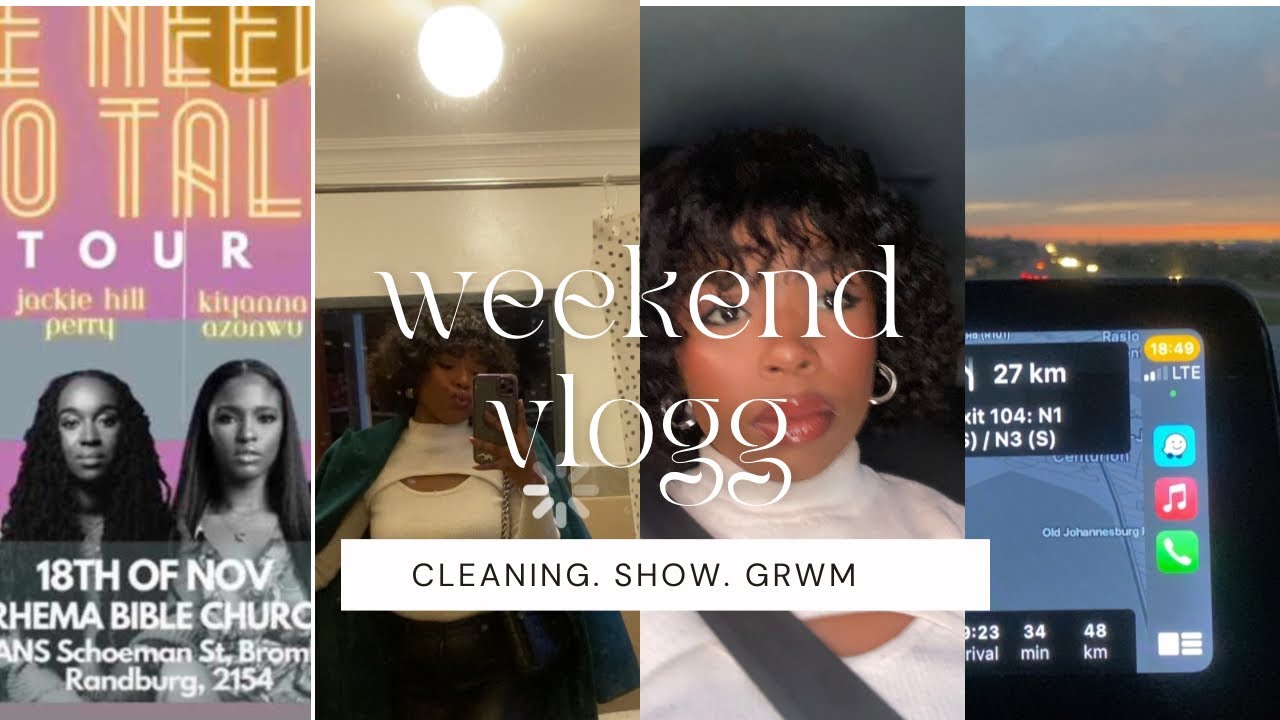 WEEKEND VLOG | Cleaning | GRWM | We need to talk Tour with @WithThePerrys