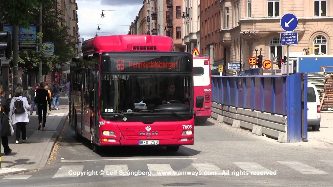SL Buses at Odenplan, Stockholm, 2014
