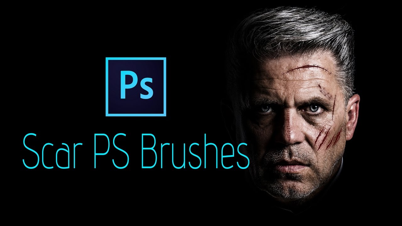 Photoshop CC Tutorial: Scar Skin Brush Effect