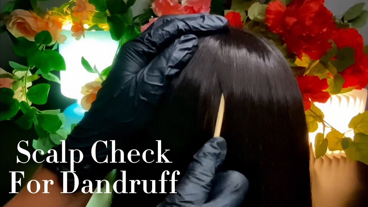 ASMR Scalp Check For Dandruff Problems | No Talking 😴💤🥱