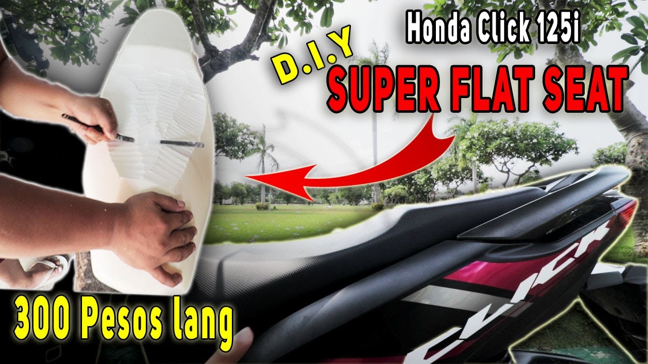 FLAT SEAT INSTALLATION FOR HONDA CLICK 125i GAME CHANGER (Stock Seat ginawang Flat Seat)