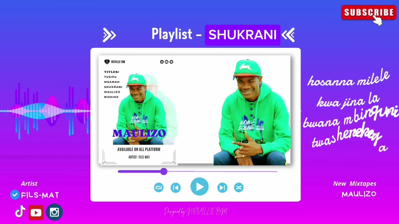 TRACK N°3 SHUKRANI By Fils Mat (Official Lyric Video)