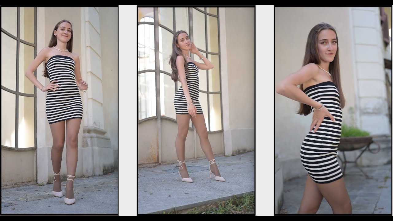 FASHION FILM CINEMATIC VIDEO PORTRAIT :Pantyhose, Stockings, Tights, Heels, MiniDress (4K Vertical)