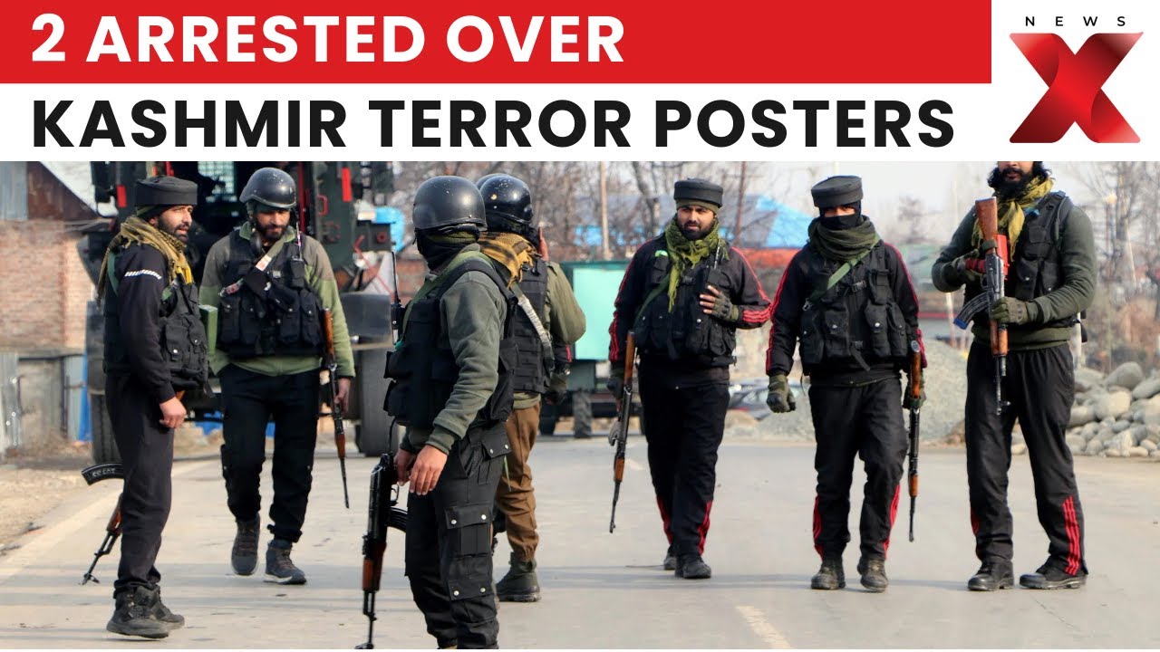 Shopian Police Arrest Two for Carrying TRF Terrorist Posters in Kashmir | NewsX