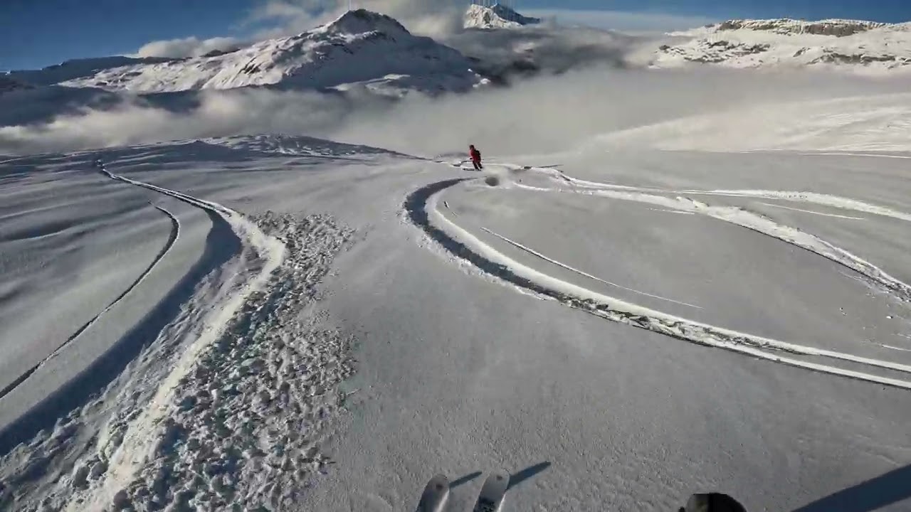 Val D'Isere Off Piste Powder near Solaise Bubble
