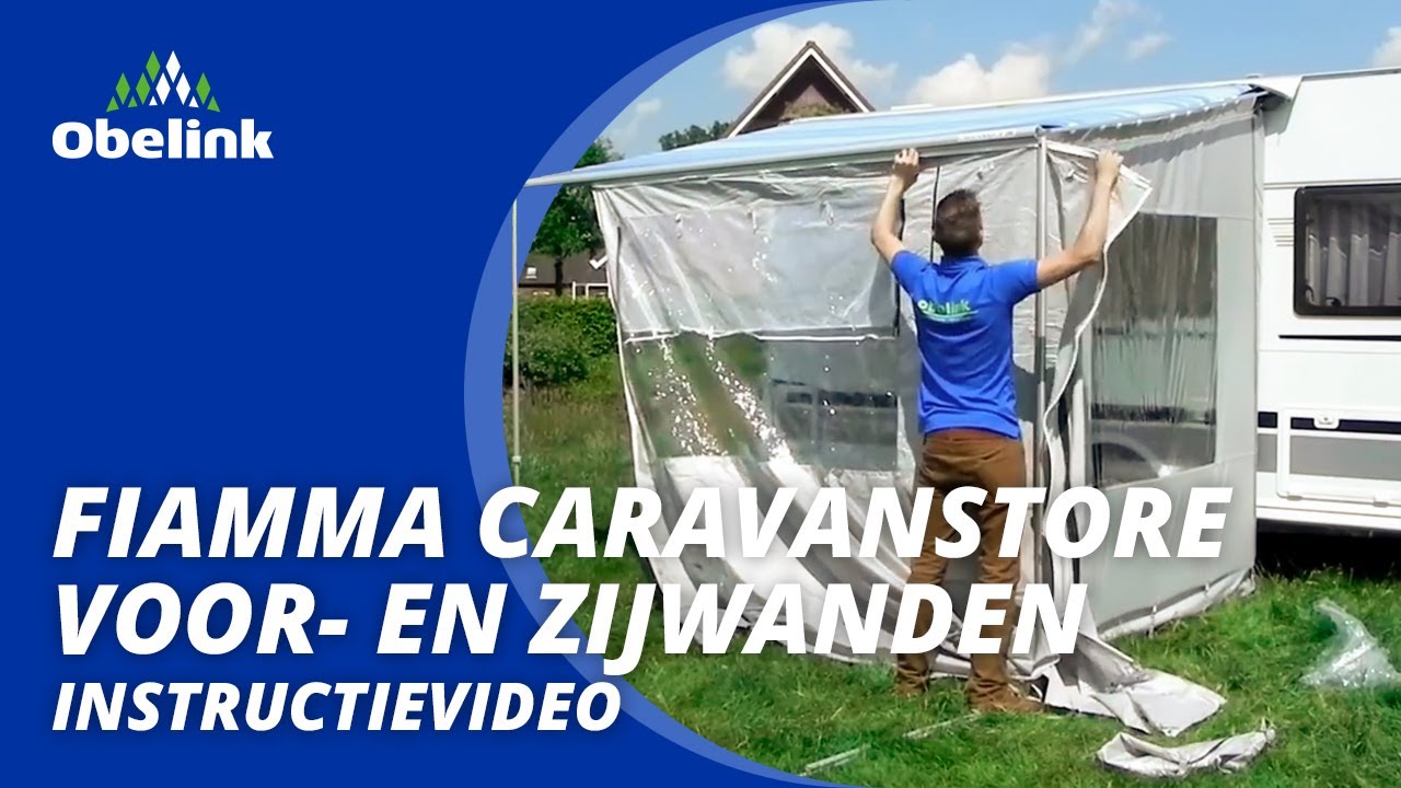 Mobiel voor- en zijwanden opzetinstructie: Fiamma Caravanstore