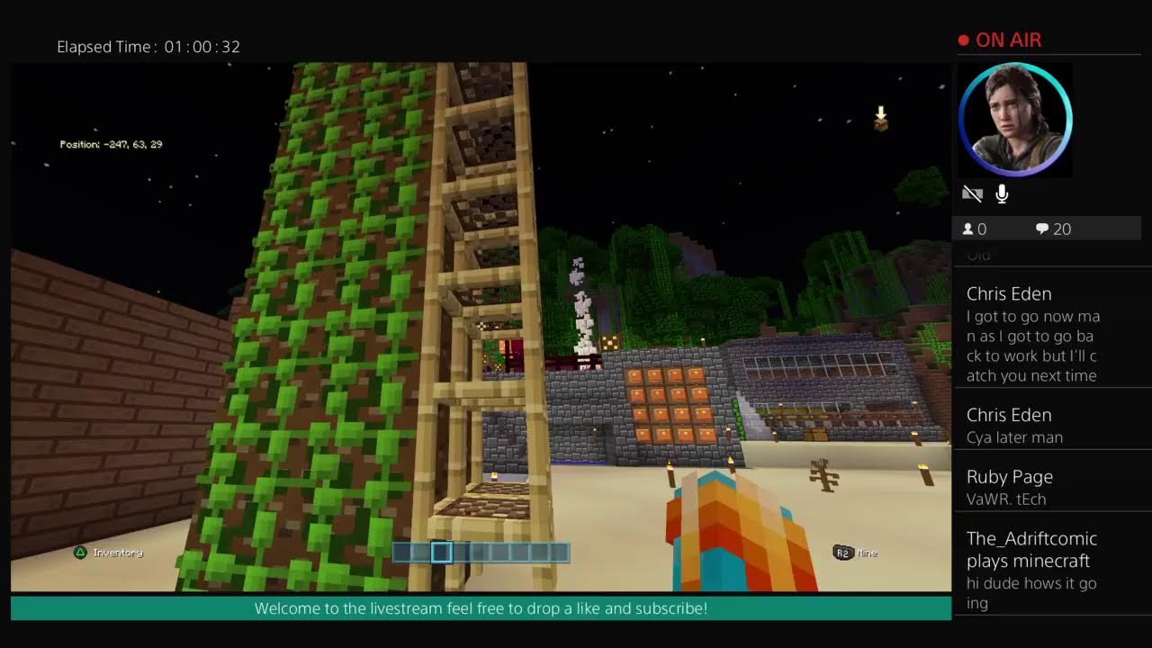 Minecraft but my daughter controls my mouse