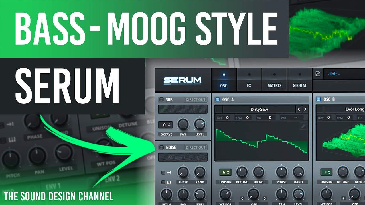 Serum Tutorial | Moog Bass Sound | Bodzin, Afterlife Style (Melodic House)