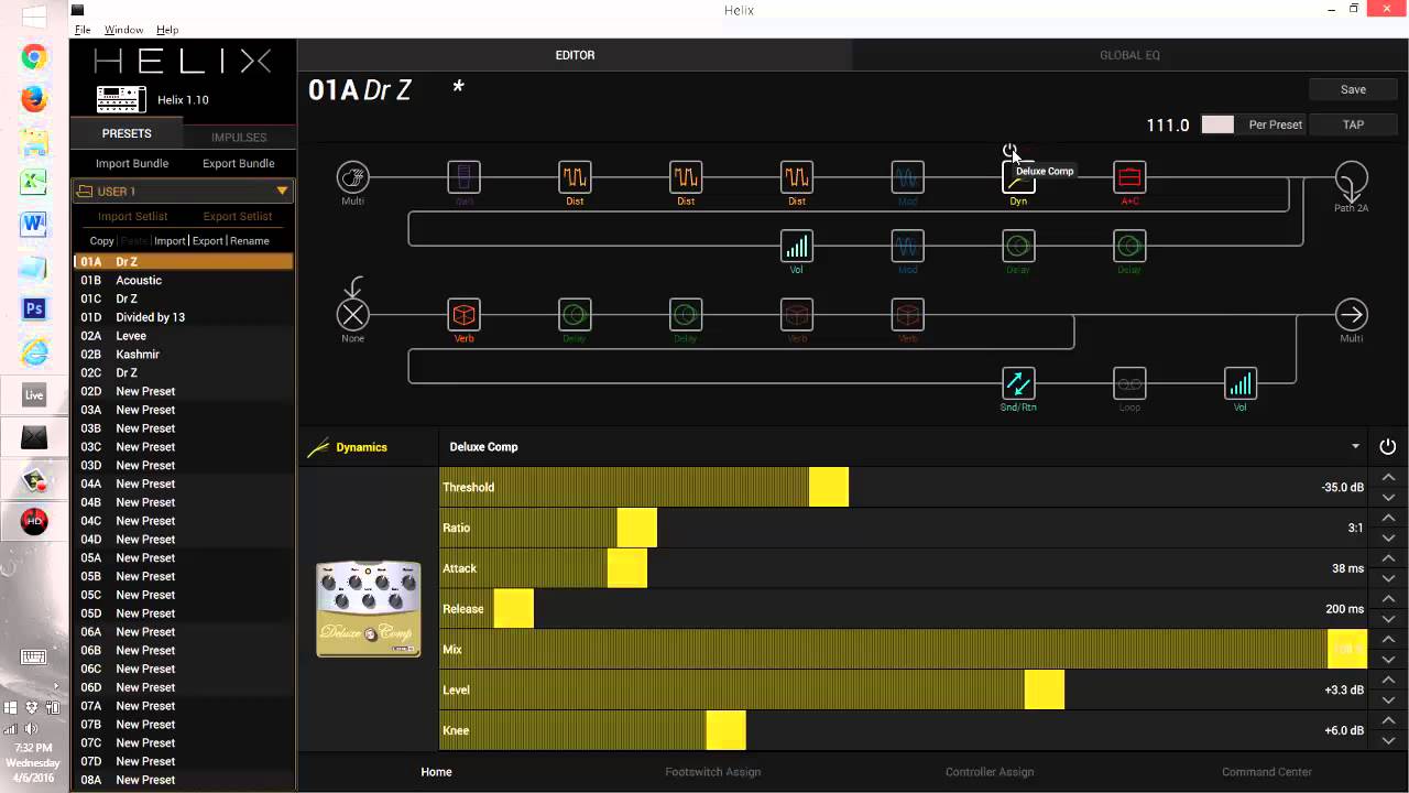Line 6 Helix patch creation