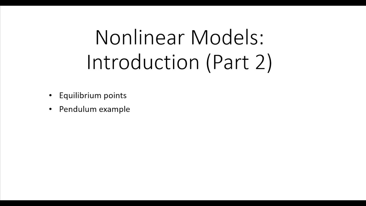 Equilibrium points with an example of pendulum