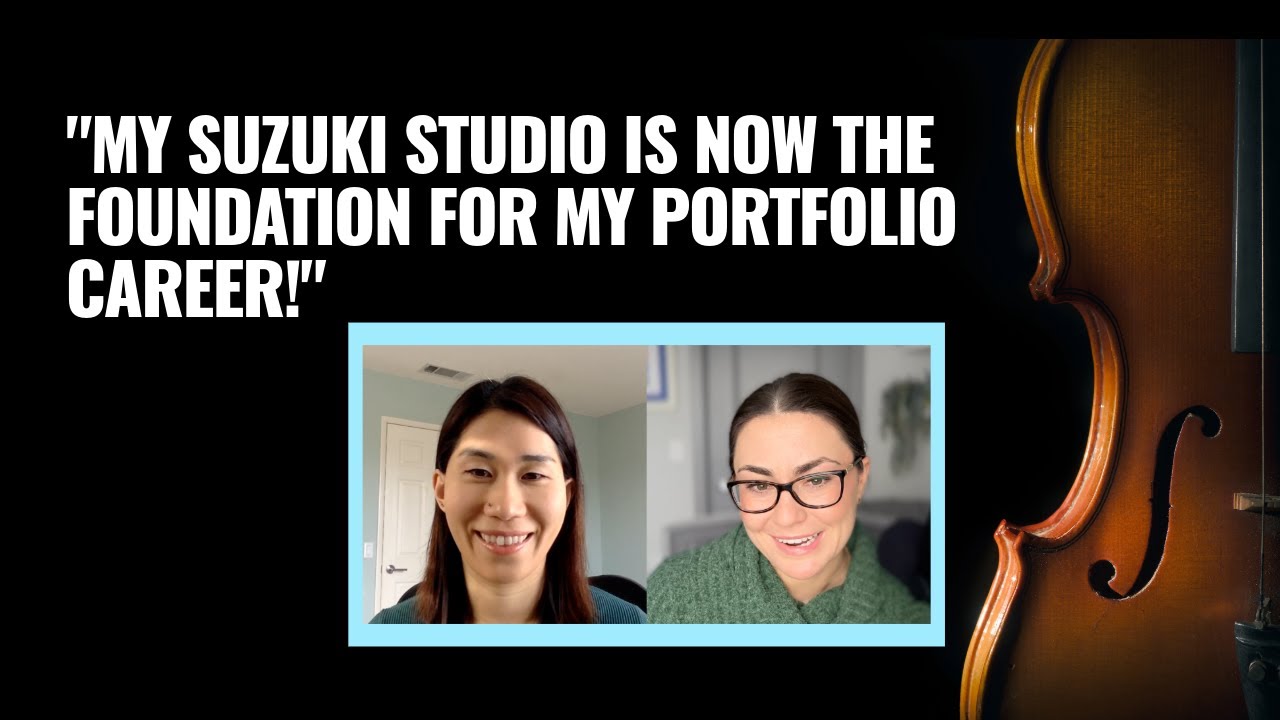 How Jessica established a strong Suzuki program as the foundation for her portfolio music career.