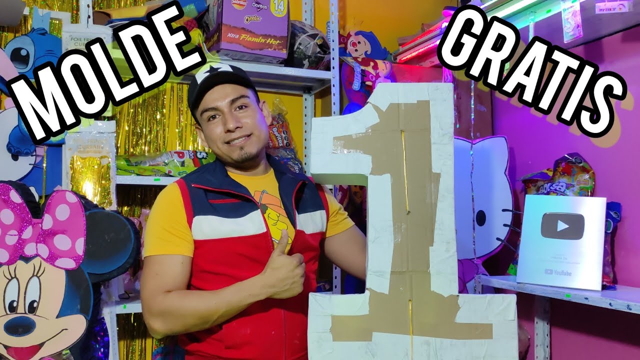 COMO hacer una PIÑATA de NÚMERO 1‼️ FACIL Y RAPIDO‼️