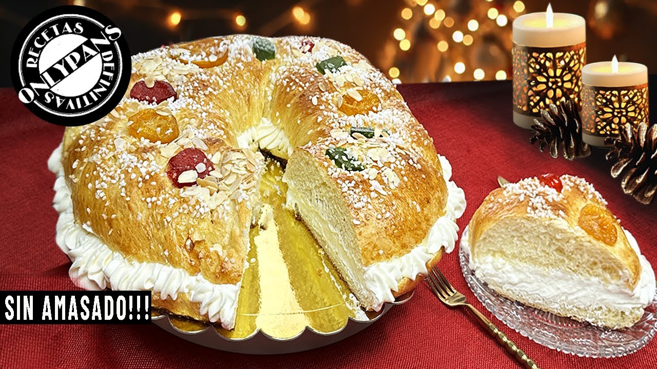 RECETA DEFINITIVA DEL ROSCÓN DE REYES RELLENO DE NATA