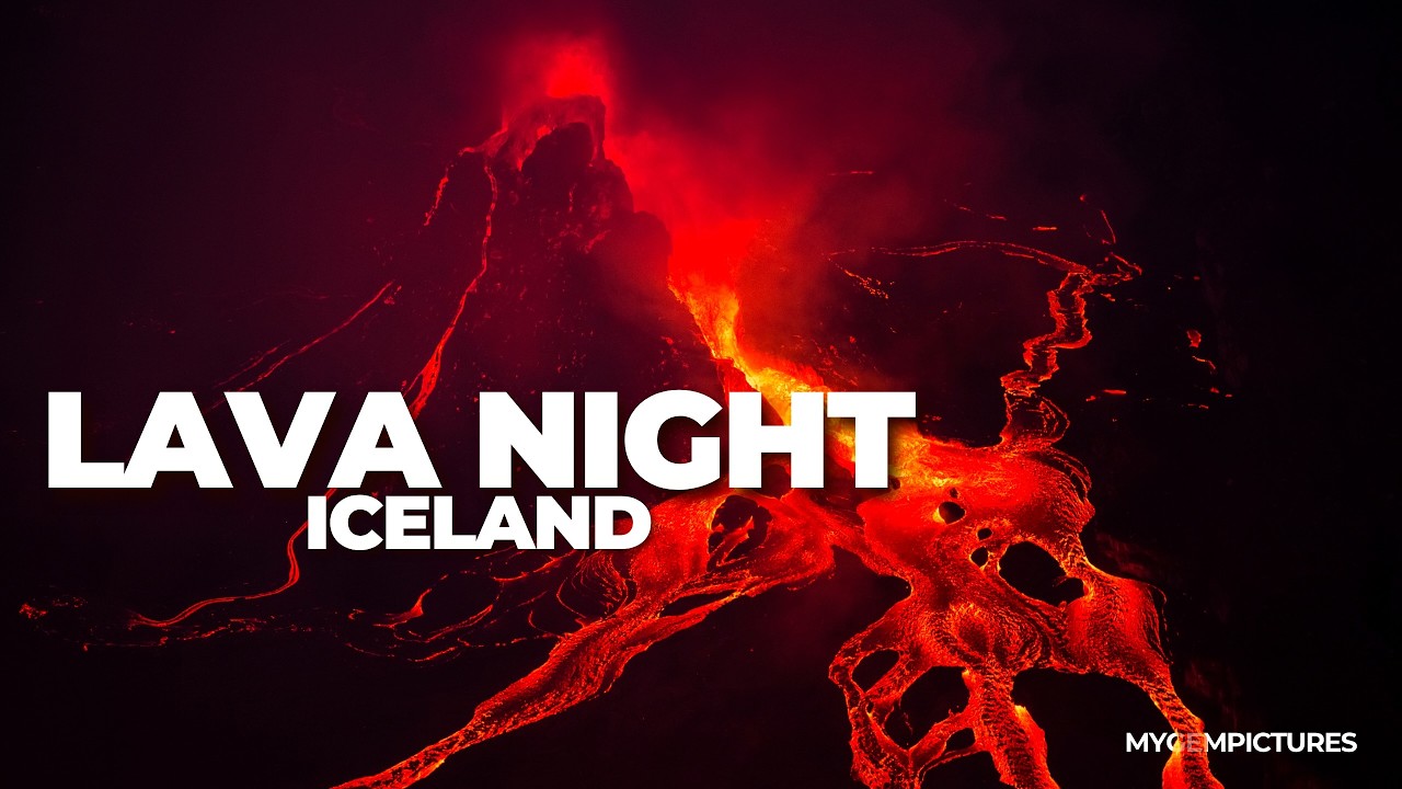 FIRE FROM THE EARTH 2 - VOLCANIC ERUPTION AT NIGHT | 4K |  A breathtaking spectacle of nature