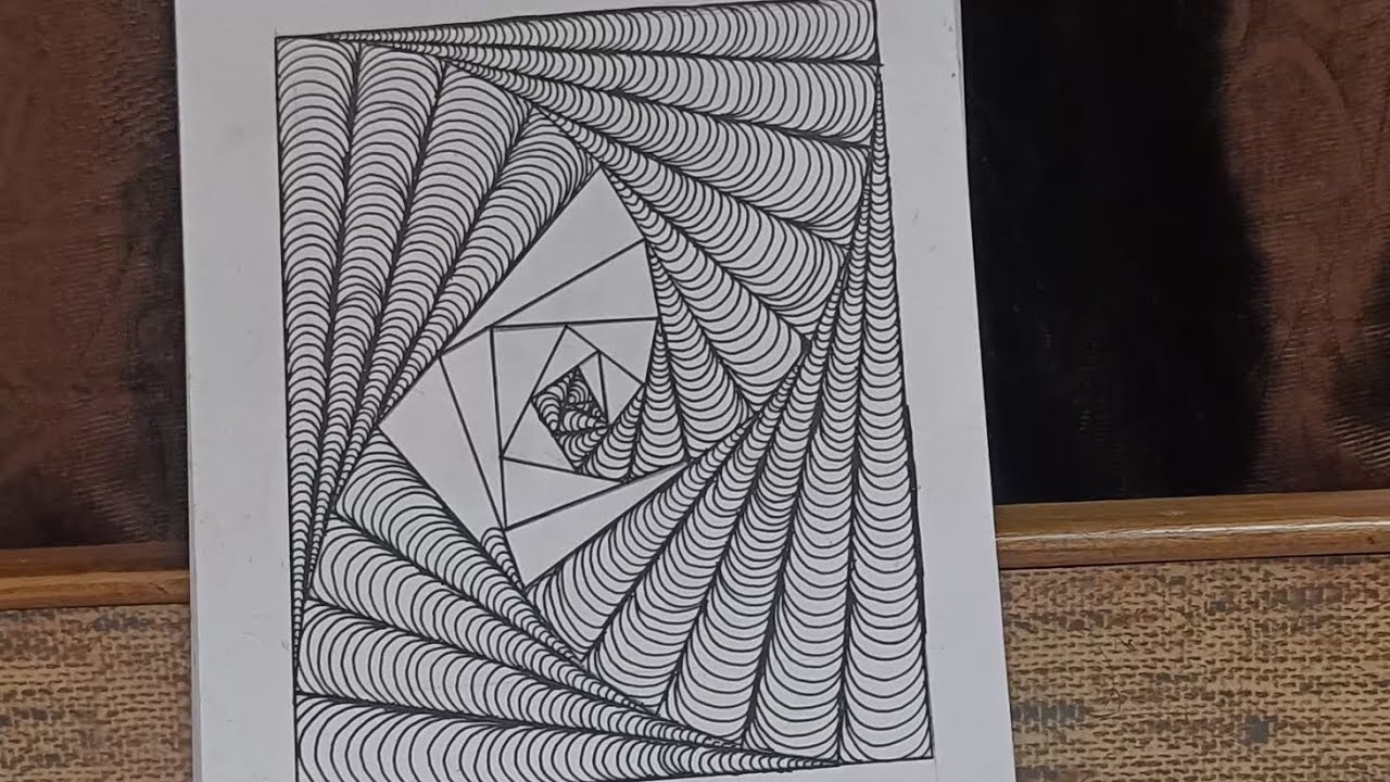 Zentangle doodle Pattern art in square Would u like to try this one ? 🖌️🎨🙂✨✨